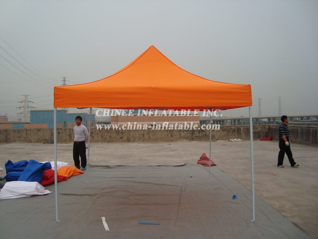 F1-34 Commercial Folding Orange Canopy Tent