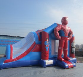 T2-2741 Örümcek Adam Süper Kahraman Şişme Trambolin