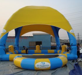 Tent1-444 Çadırlı büyük şişme yüzme havuzu