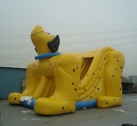 T8-539 Sarı köpek çocuk şişme slayt