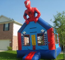T2-1149 Örümcek Adam Süper Kahraman Şişme Trambolin
