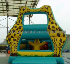 T2-2484 Zürafa şişme trambolin