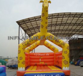 T2-2553 Zürafa şişme trambolin