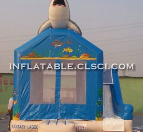 T2-2904 Köpekbalığı şişme trambolin