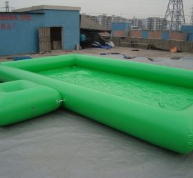 Pool1-562 Yeşil kare şişme havuz