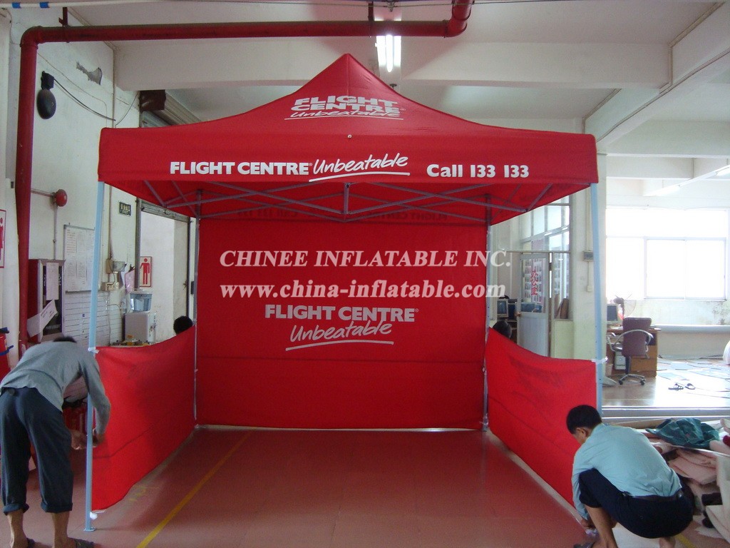 F1-17 Commercial Folding Red Canopy Tent