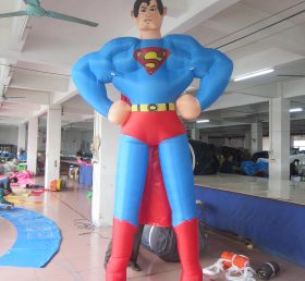 Cartoon2-081 Süpermen Süper Kahraman Şişme Karikatür