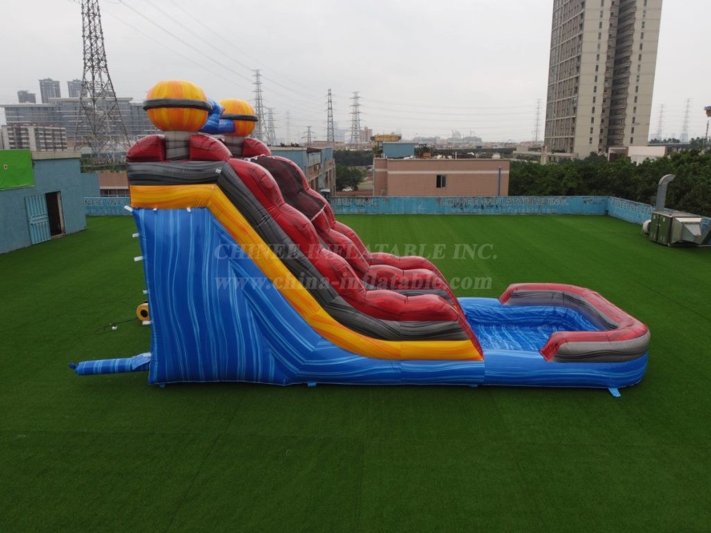 T8-4122 Space Planet Inflatable Water Slide
