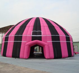 Tent1-370B Siyah pembe şişme kubbe