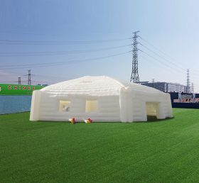 Tent1-4463 Spor ve parti etkinlikleri için büyük beyaz altıgen şişme yurt